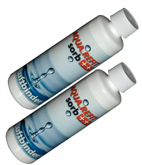 2x Aqua Refit Bubble Sorb Ex Stop Luftbinder für Wasserbett Wasserbetten 800g