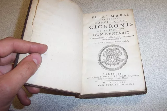 1693 Petri Marsi In Librum Marci Tullii Ciceronis De Senectute Commentarii