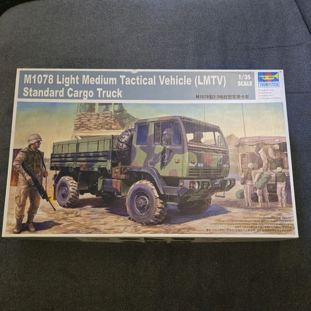 Maquette 1/35 Trumpeter M1078 LMTV – Camion Cargo, Débutée, à Peindre