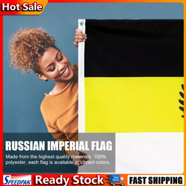 90x150cm Russian Empire Imperial President Flag Black Yellow White Russia Banner