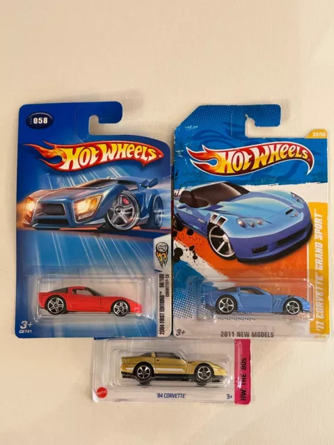 HOT WHEELS Corvette's '11 New Models-'84 Corvette Gold HW-2004 FE Corvette C6