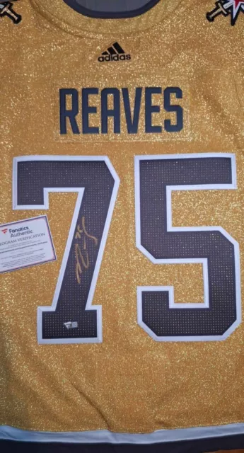 NHL Las Vegas Golden Knight #75 Reaves Official Authentic And Certified Jersey