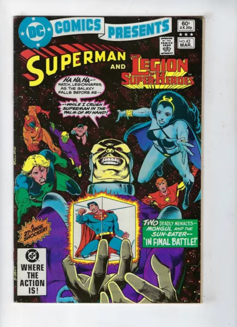 DC COMICS PRESENTS # 43 (Superman & Legion of Super-Heroes Mar 1982 FN+