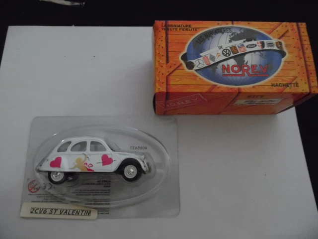 Citroën 2CV6 Saint Valentin - Miniature 1/43 NOREV - Occasion En Boîte