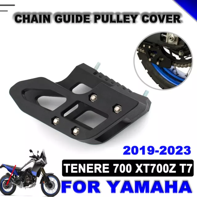 BLACK Rear Chain Guide Guard ABS for Yamaha Tenere 700/XTZ700/XT700Z 2019~2023