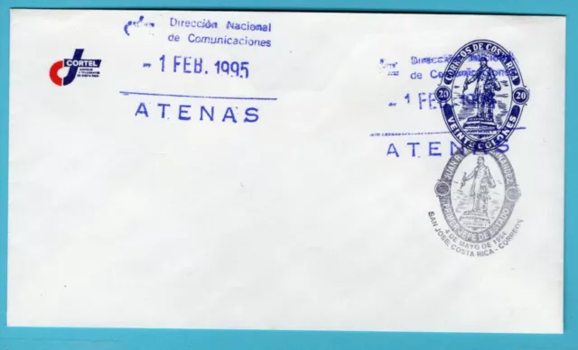 Costa Rica Postal Umschlag 1995 Juan R.mora Fernandez