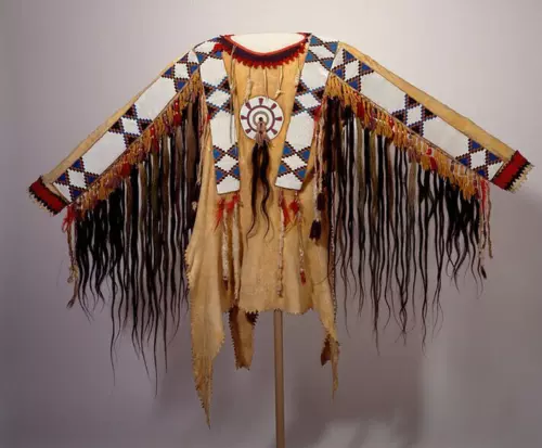 Native Indian War Shirt | Sioux Lakota War Shirt | Beaded Suede | NS22 2