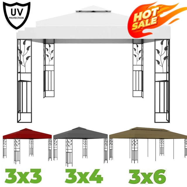 Pavillon 3x3 3x4 3x6 Luxus Festzelt Partyzelt Gartenpavillon Garten Gartenzelt