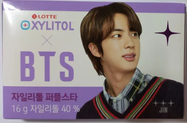BTS X lotte XYLITOL Gum 16g*7ea Purple star  Official made in Korea 2