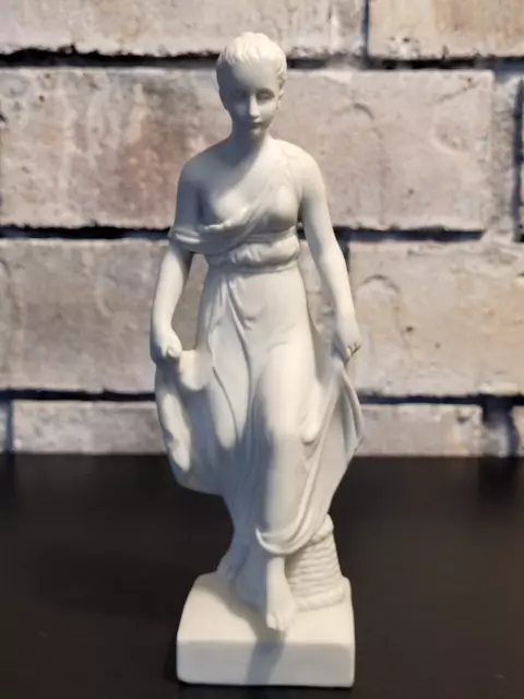 Antique Hertwig Katzhutte Bisque Porcelain Parian Lady Woman Girl Figure Statue