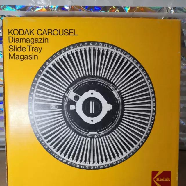 Totalmente Nuevo Kodak Ektapro 80 Bandeja de Expositivas Carrusel Revista Ectagráfico En Caja Original