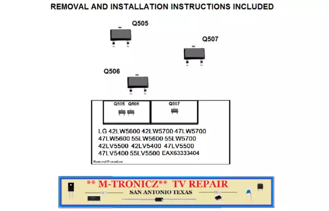 LG  47LW5600-UA   47LW5600  TV Turns On But No Picture For Main Board Kit