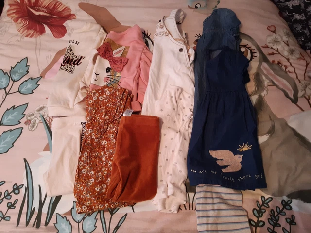 girls clothes 2 to 3 years summer mixed  bundle m&s matalan Legging suits jumper