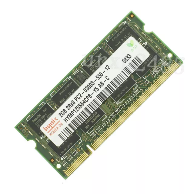 2GB 2Go 2G PC2-5300S DDR2 667MHz SODIMM Laptop Notebook Memoria RAM par Hynix FR 2