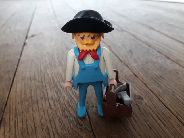 PLAYMOBIL GEOBRA, VINTAGE 1974 chariot western + personnages EUR 44,00