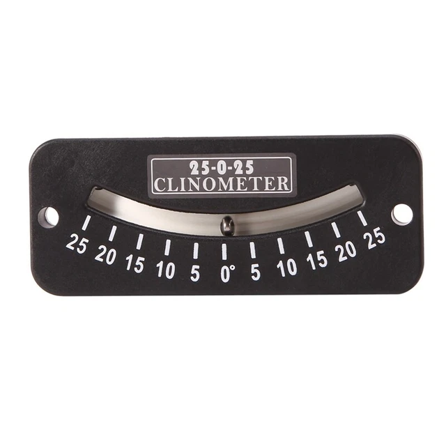 Glass Tube Inclinometer 25°Clear Scale ABS Mini Angle Inclinometer For Horizontal Angle Test Glass Tube Inclinometer I755688255
