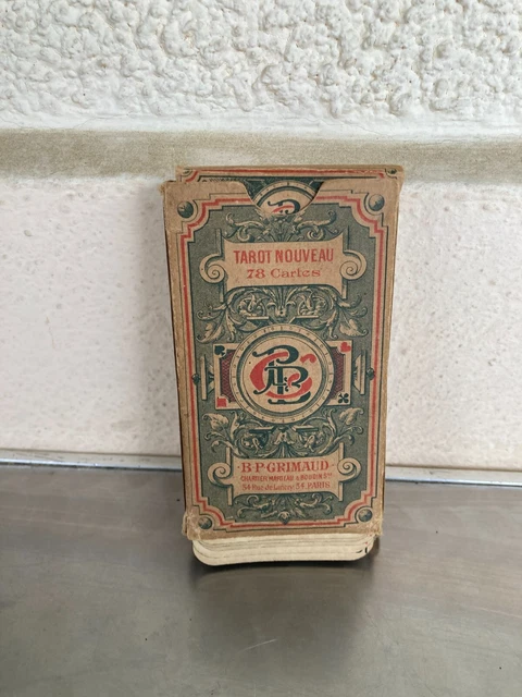 GRIMAUD FRANCE JEU Ancien 1986 TAROT NUMÉROLOGIQUE Complet Cartes