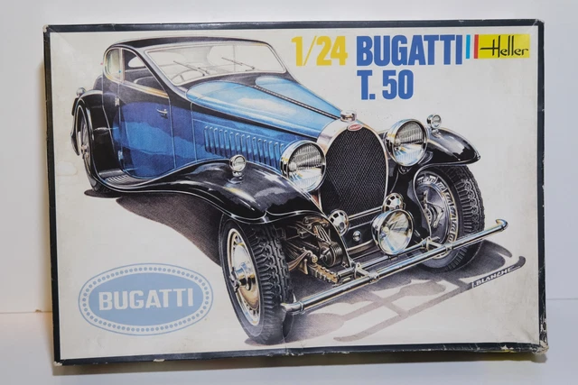 HELLER BUGATTI T.50 1:24 Maquette EUR 10,00 - FR HELLER BUGATTI T.50 1:24 Maquette EUR 10,00 - FR