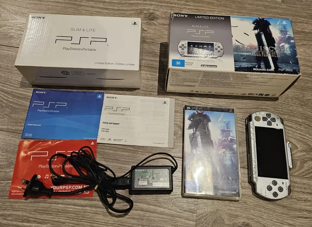Sony PSP 2000 Crisis Core: Final Fantasy VII Ice Silver Handheld System - Boxed