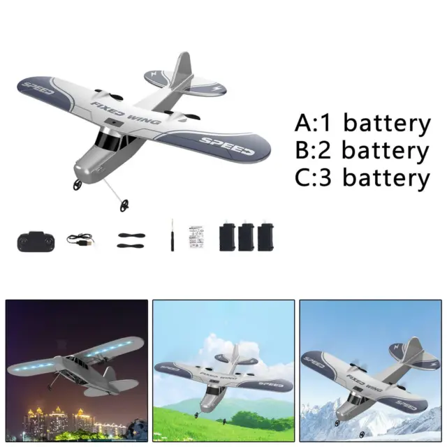 2.4G EPP Foam RC Aircraft Glider Radio Control with Night Light Fixed-Wing Toy