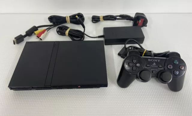 Sony PlayStation 2 Ps2 Slim Console - Tested Working Black