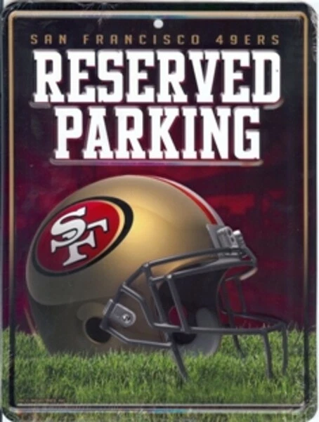 San Francisco 49ers Metal Parking Sign