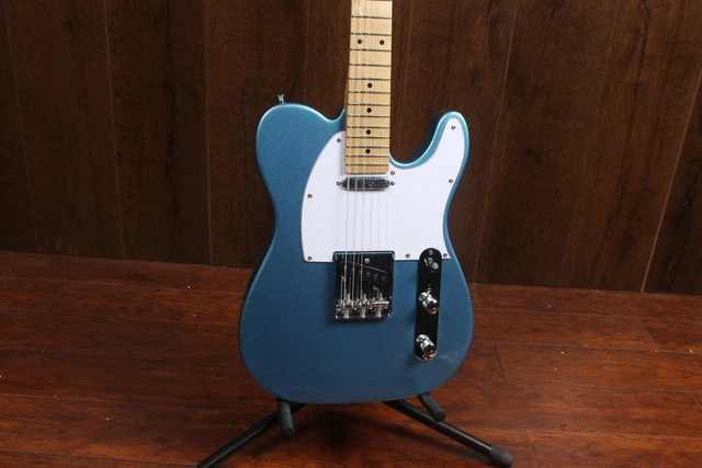 TL 6 Strings bule  Handmade High Qulaity Electric Guitar whtie pickguard
