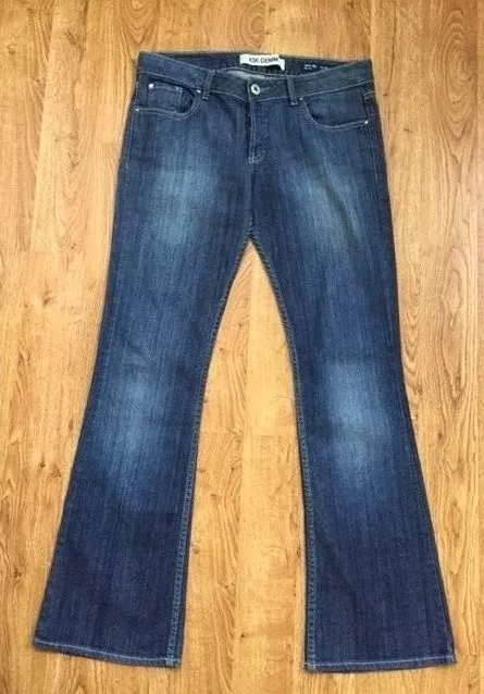 KSK Denim Women's Mina Bell Slim Fit Low Waist Flared Leg Jeans Sz. 28