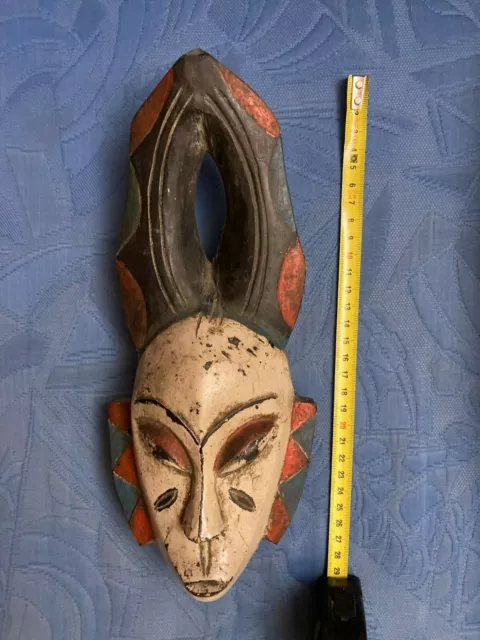 ANTICA MASCHERA AFRICANA TRIBALE: BAULE - African masks 