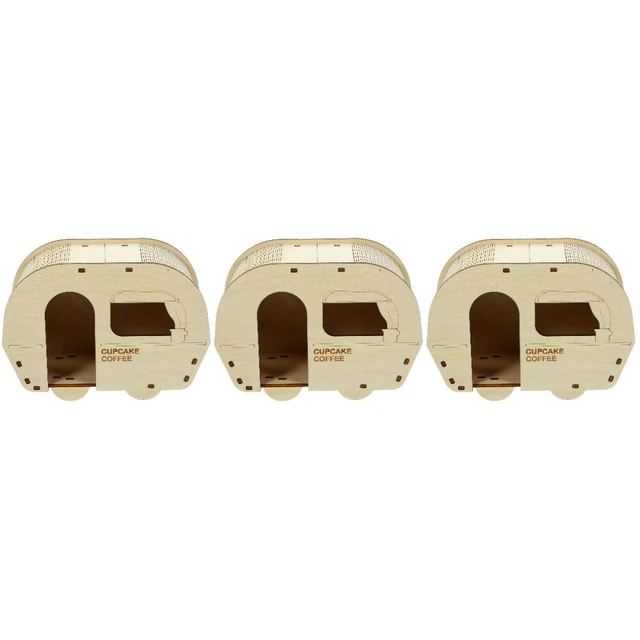 3pz Pratici Accessori Chinchilla Cage Hideout Criceto House Piccoli