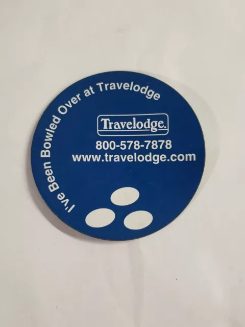 Travelodge Fridge Magnet Vintage "I've been bowled over at Travelodge" Bowling