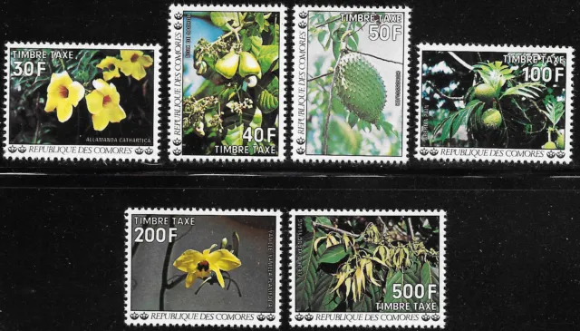 Comoro Islands Stamp Postage Due Scott J12-J17 VF H