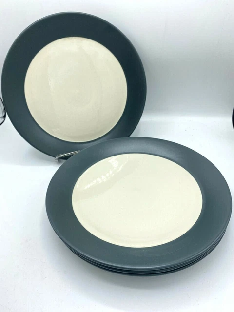 Dansk SLATE Graves Studio Dinner Plates Set of 4 NEW 11"