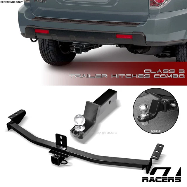 Class 3 Trailer Hitch Receiver+2" Ball Bumper Mount For 2003-2008 Pilot/01+ Mdx
