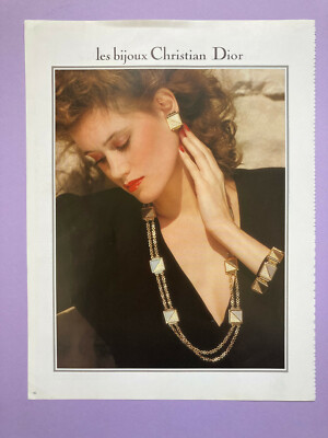 Publicité Christian Dior 1979 80 advertising vintage pub automne hiver fall mode 