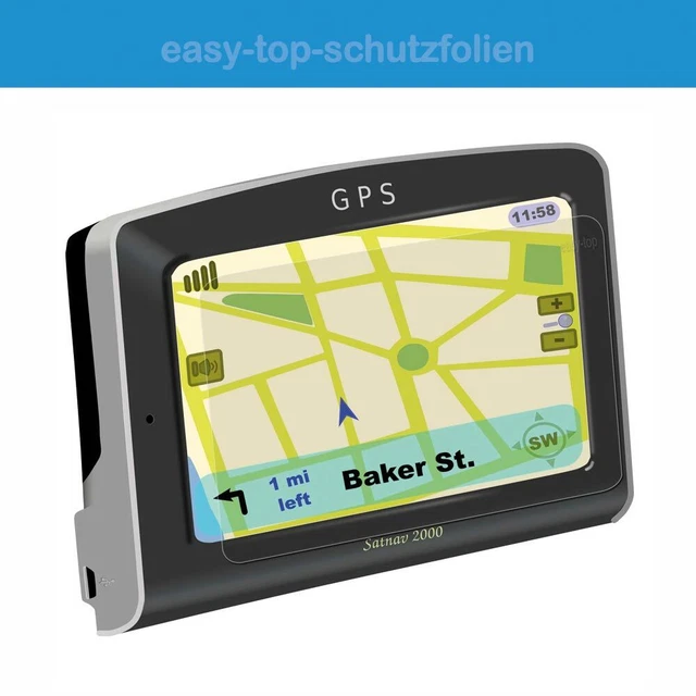 Lezyne Mega XL GPS - 3x antireflex Displayschutzfolie - Anti-Shock Schutz Folie