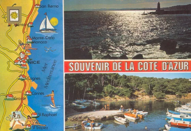 06 - cpsm - Souvenir de La Costa Azul