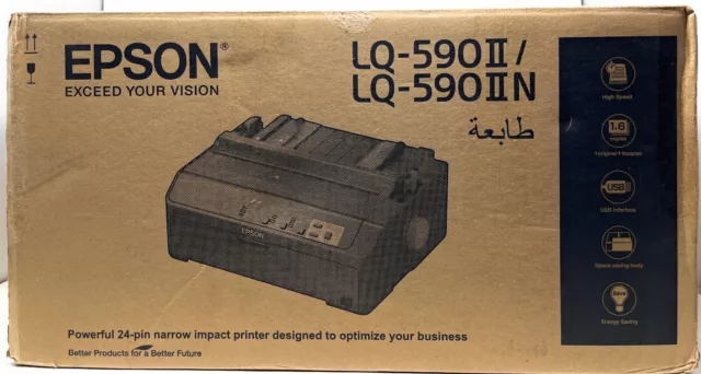 Epson LQ-590II C11CF39401 Imprimante à Aiguilles 24 Broches, 80 Colonnes, USB,