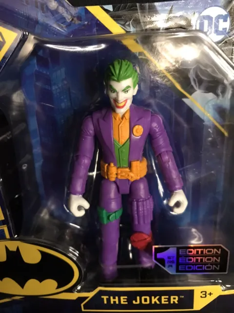 DC Comics Batman The Joker 1st Edition 4 inch Action Figure Spin Master