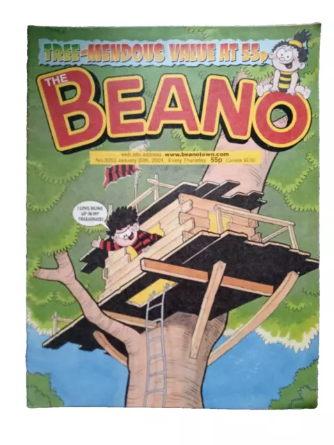Beano x 32 comics 2001 Job lot bundle Joblot Collection No. 3052 - No. 3098