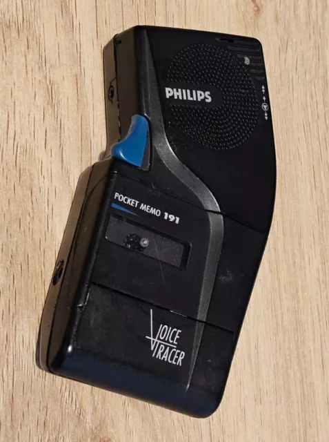 Vintage Philips Pocket Memo 191 Voice Tracer Dictaphone
