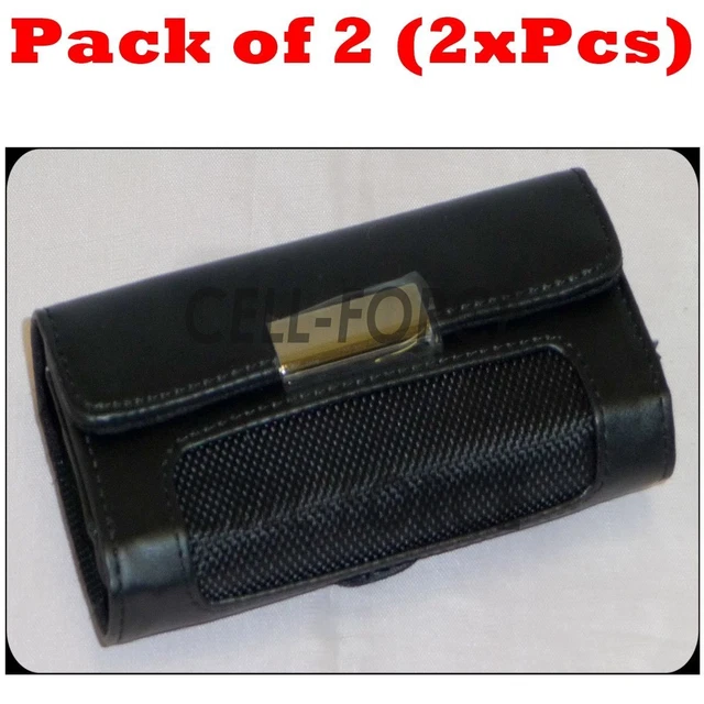 2x Horizontal Belt Clip Pouch Case Cover Holster For 4.5"x2.25" Bar Flip Phone