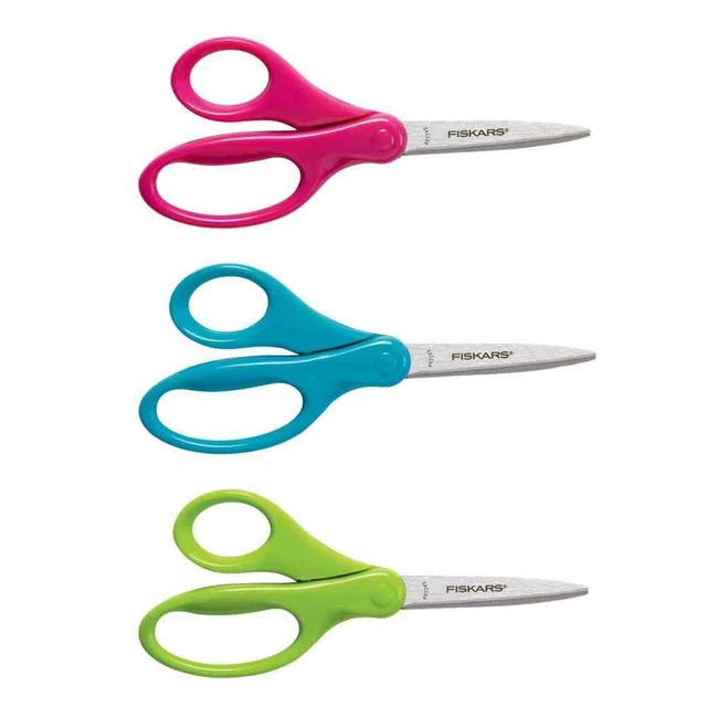 Tijeras para estudiantes Fiskars - mangos antimicrobianos 18 cm