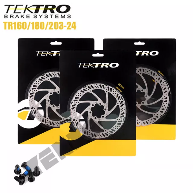 GENUINE TEKTRO TR160/180/203-24 Bike Rotor Mountain Bicycle Hydraulic Disc Brake