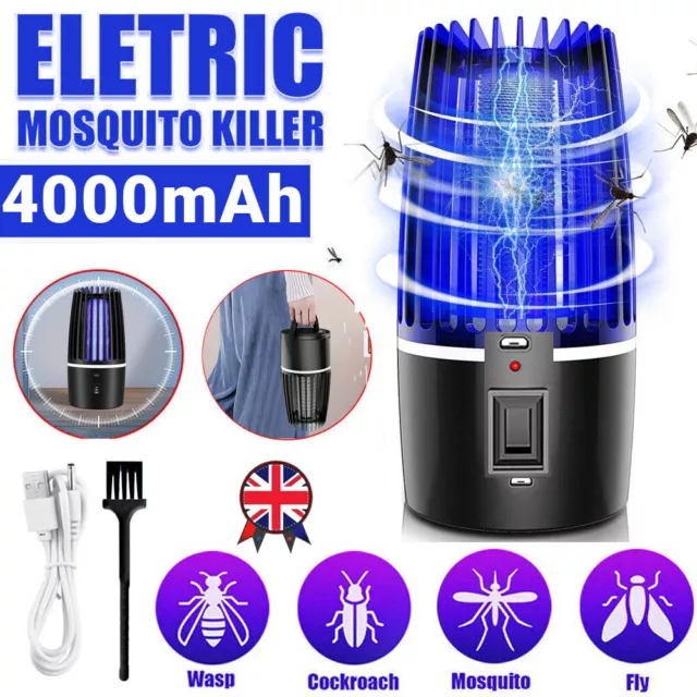 UK Electric Mosquito Killer USB LED Insect Bug Zapper Fly Pest Trap Catcher Lamp