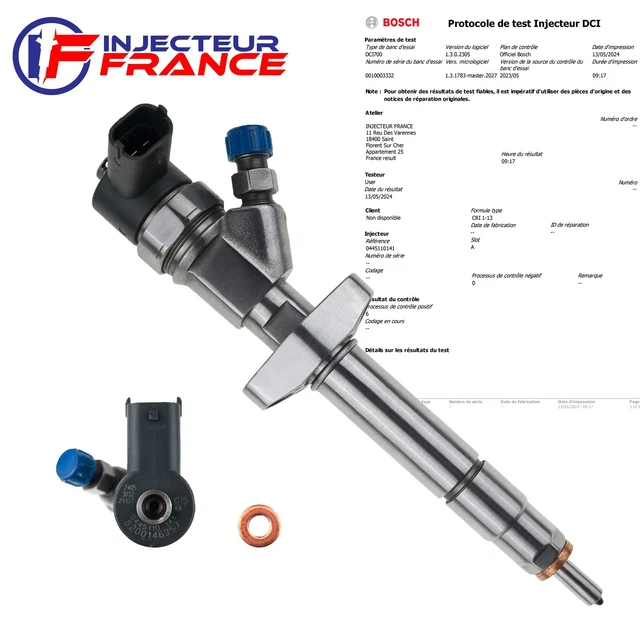 4x 0445110141 8200146237 Einspritzdüse Injektor Opel Nissan