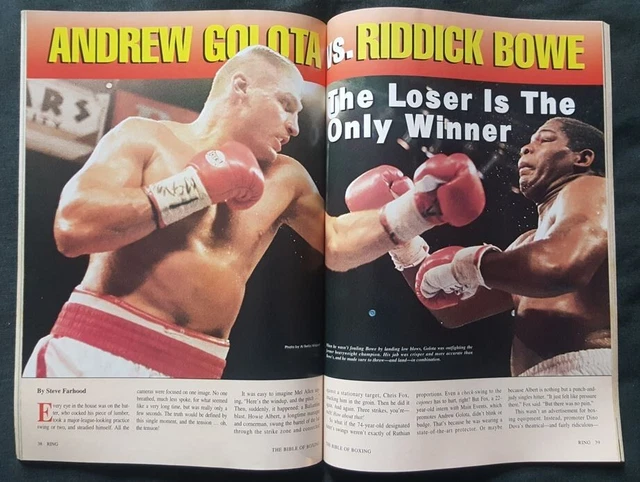 THE RING NOVEMBER 1996. Riddick Bowe, Andrew Golota, Marco Antonio ...