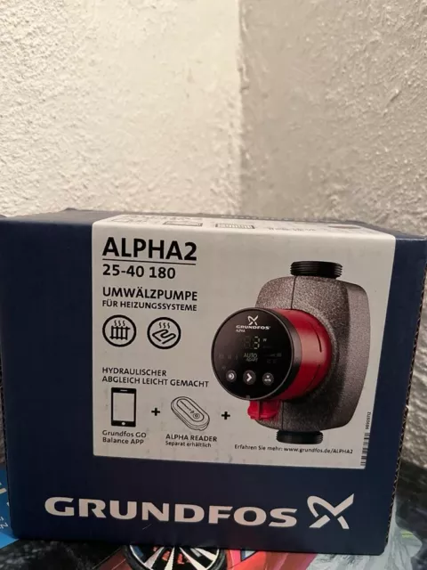 Grundfos Alpha 2 25-40 180mm Heizungspumpe 99260497 Umwälzpumpe