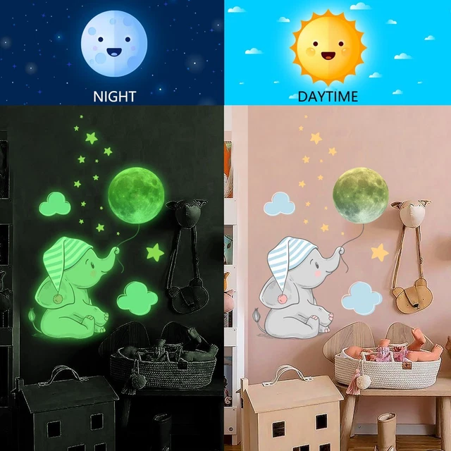 Adesivo luminoso da parete Adesivi murali Decalcomanie da parete Glow Nel Buio