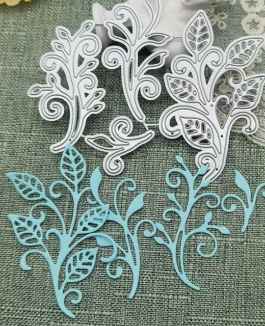 LEAVES, LEAF FRONDS & LEAFY SCROLLS - 4 Dies 🌸 For Cuttlebug, Sizzix etc